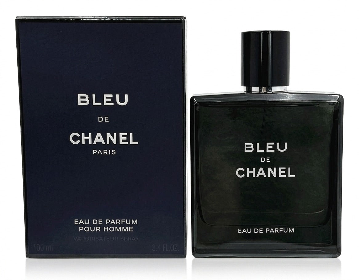 Bleu de Chanel Eau de Parfum 100ml – Original Authentic Men's Perfume | Fresh Citrus & Amber Notes | Perfect Gift for Him