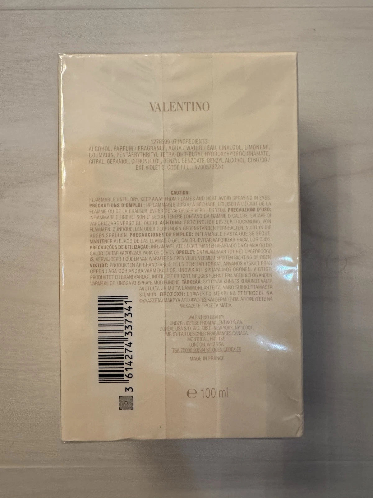 NEW VALENTINO UOMO BORN IN ROMA IVORY EDT SPRAY FOR MEN 3.4 Oz / 100 ml