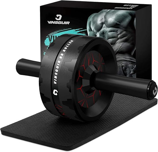 VINSGUIR Ab Roller Wheel - Ultimate Abs & Core Workout Equipment for Home Gym with Knee Pad Accessories