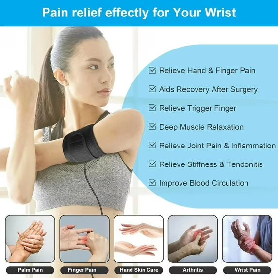 3-in-1 Red Light Therapy Wrist Wrap for Carpal Tunnel & Joint Pain Relief