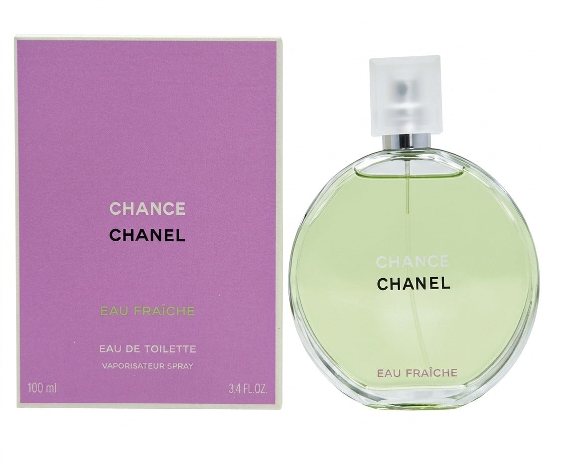 Chanel Chance Eau Fraîche Eau de Toilette for Women – Fresh Citrus Floral Fragrance | Long Lasting Luxury Designer Perfume | 100ml