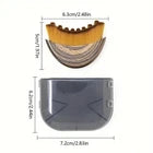 Ergonomic Curved Body & Face Contour Foundation Brush with Protective Travel Case