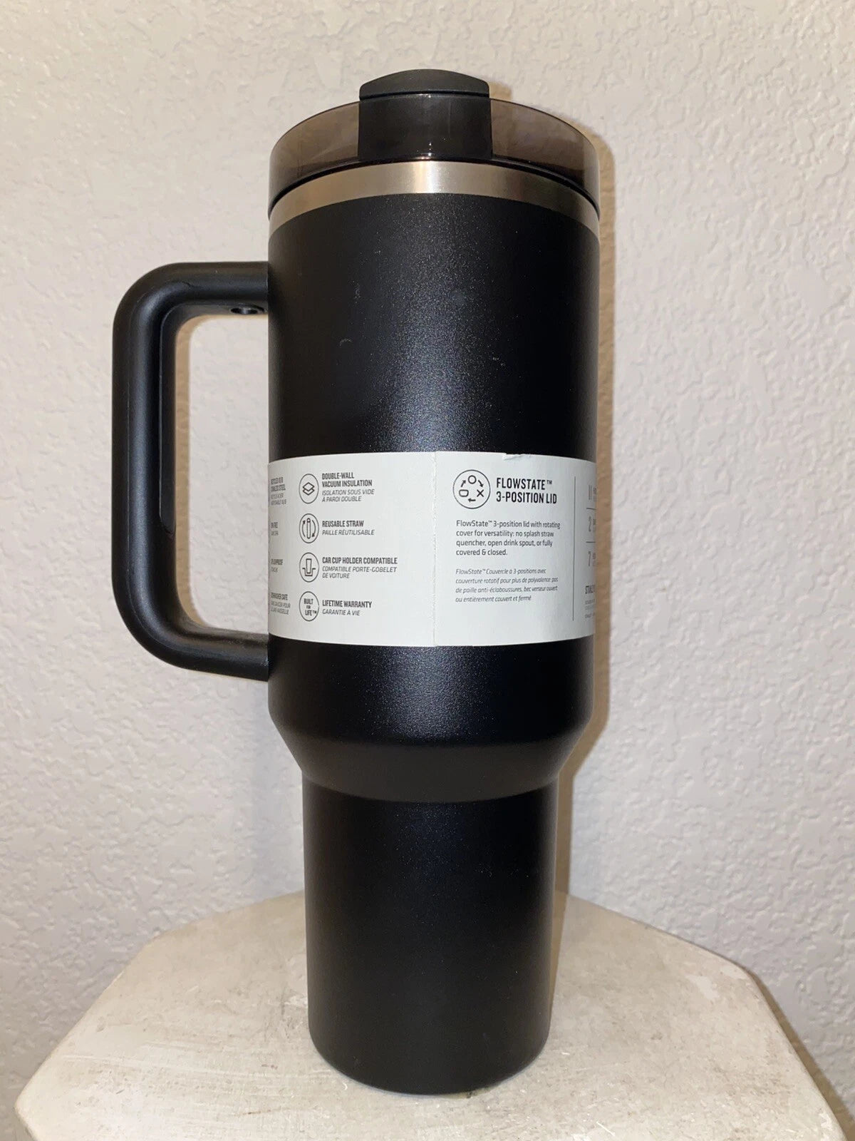 Stanley 40oz Quencher H2.0 Flowstate Tumbler- Black