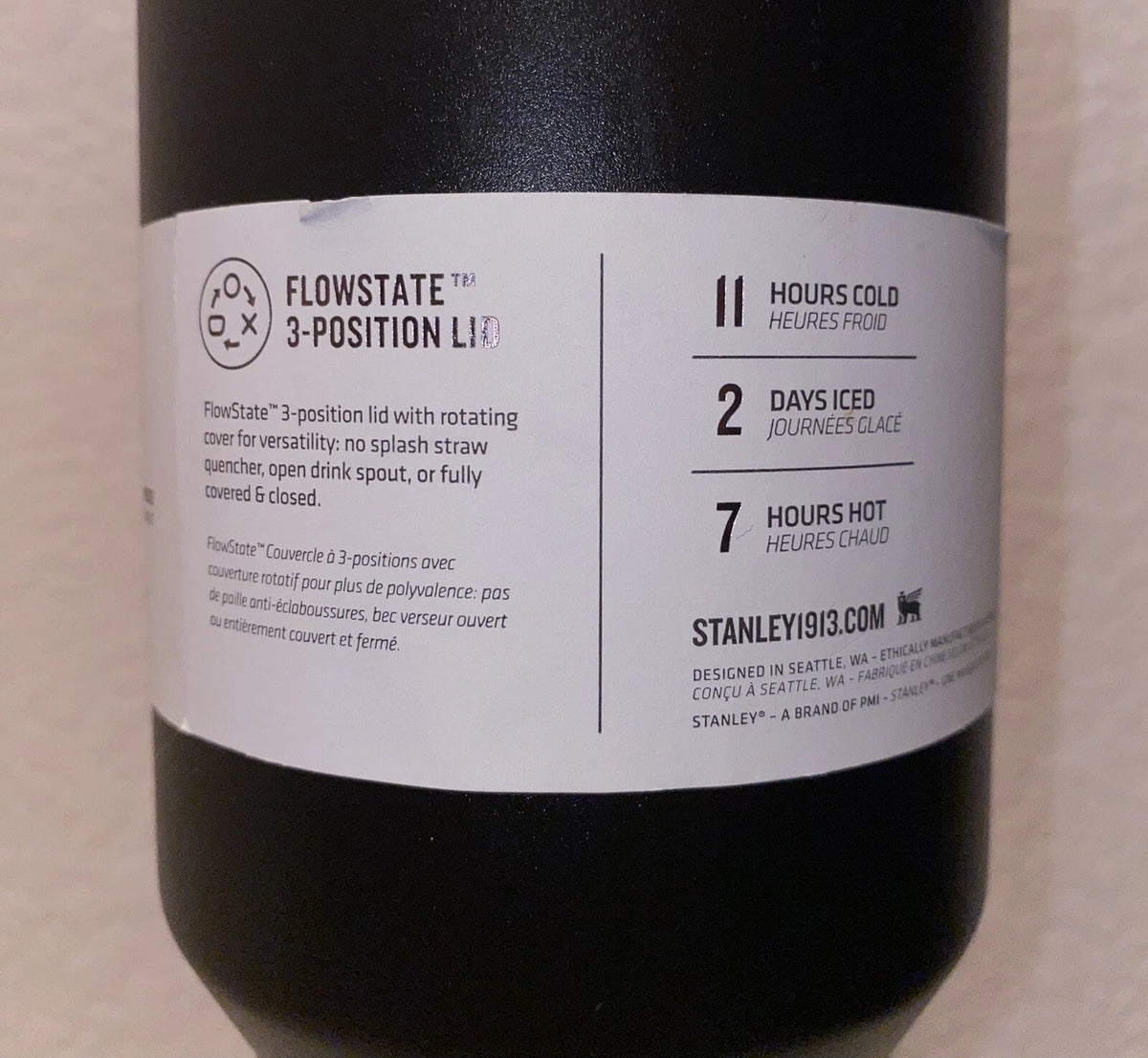 Stanley 40oz Quencher H2.0 Flowstate Tumbler- Black