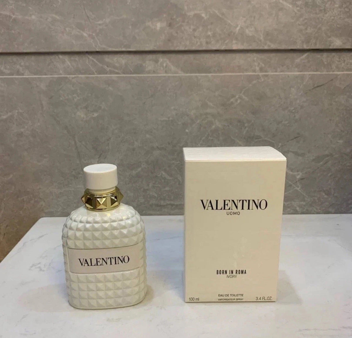 NEW VALENTINO UOMO BORN IN ROMA IVORY EDT SPRAY FOR MEN 3.4 Oz / 100 ml