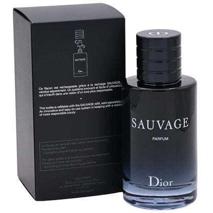 Sauvage Parfum by Christian Dior for Men - 3.3 / 3.4 oz New in Box