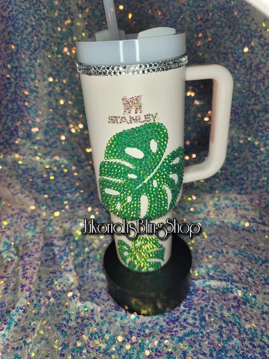 Stanley 40oz Flamingo Pink Tumbler Stainless Steel H2.0 FlowState Quencher