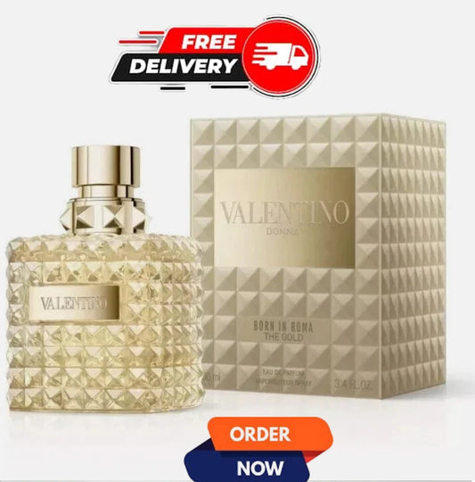 Valentino Born in Roma The Gold Donna Eau de Parfum Women 3.4oz/100ml New-Sealed